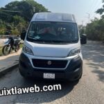 Se registra choque de Motocicleta y camioneta en Huixtla