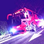 Aparatoso accidente de un ADO en el tramo Tonalá- Pijijiapan.