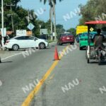 Fuerte choque por alcance en la carretera Tuxtla Chico- Tapachula.