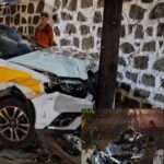 Fuerte choque entre taxis y motocicleta deja varios lesionados en Tapachula