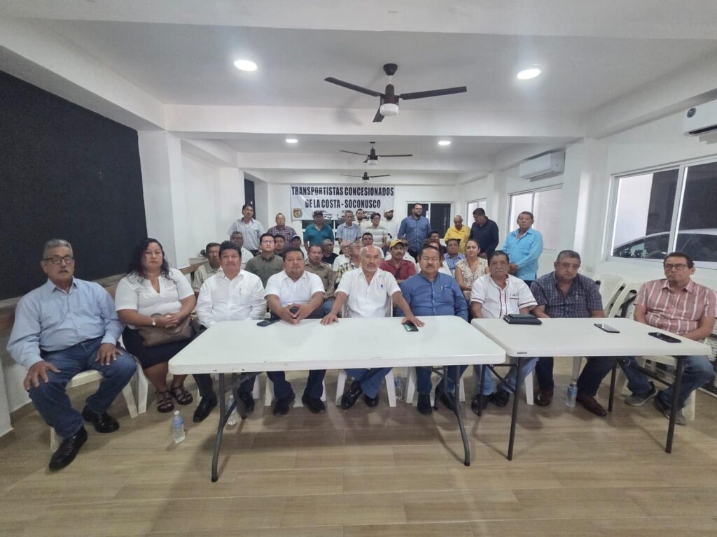 Concesionarios de Tapachula y Cacahoatán se organizan por la defensa y desarrollo del sector transporte