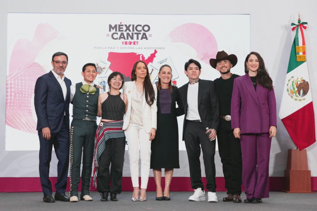 Presidenta Claudia Sheinbaum presenta segunda edición de “México Canta por la paz y contra las adicciones”, dedicada a enaltecer la música regional mexicana sin hacer apología a la violencia1