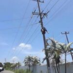 Yonathan Ventura (a) «El Dengue» muere en Reforma electrocutado al reparar falla eléctrica.