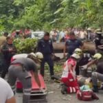 Tapachula. Falleció Johann Paolo”N” quien al trasladarse en una moto junto con su esposa le cayera un árbol.