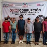 Dinero destinado para la nómina del ayuntamiento de Cacahoatán lo roban seis personas. Ya están tras las rejas.